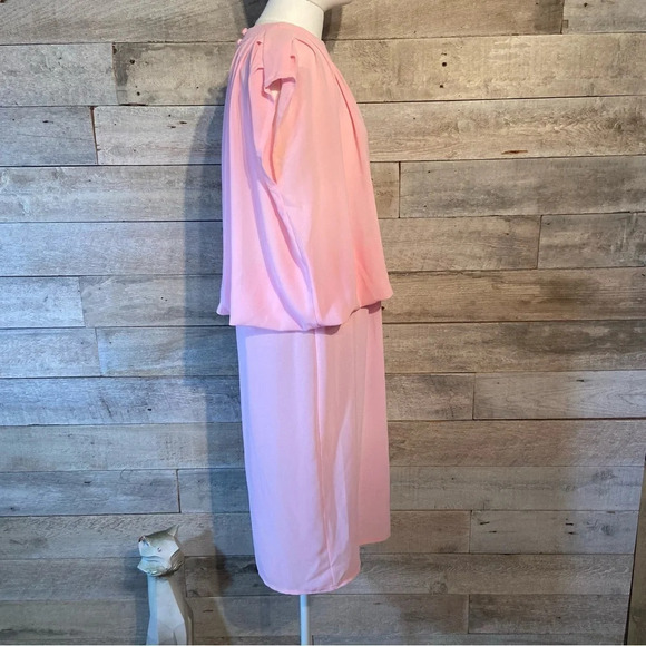 Vintage‎ Algo  women’s pink dress in size 7 - Picture 5 of 13